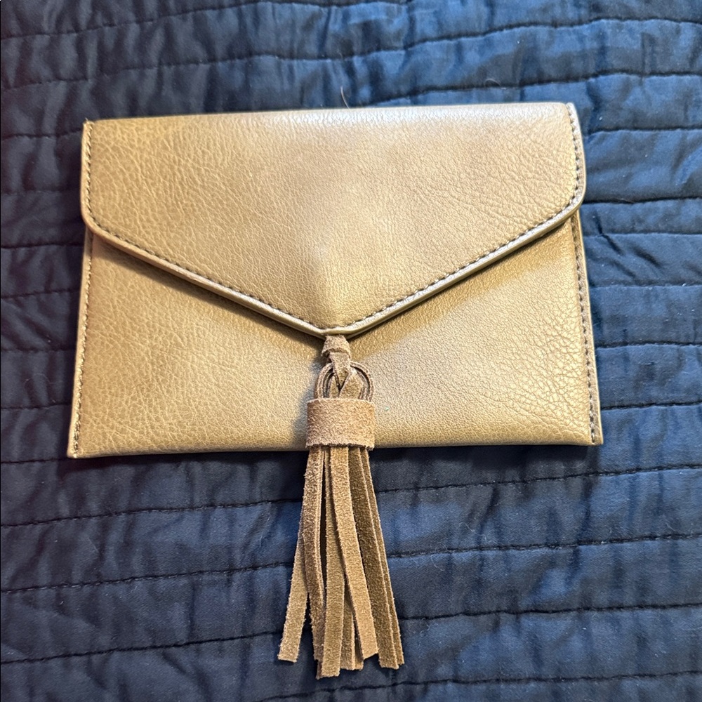 Anthropologie Clutch with Tassel